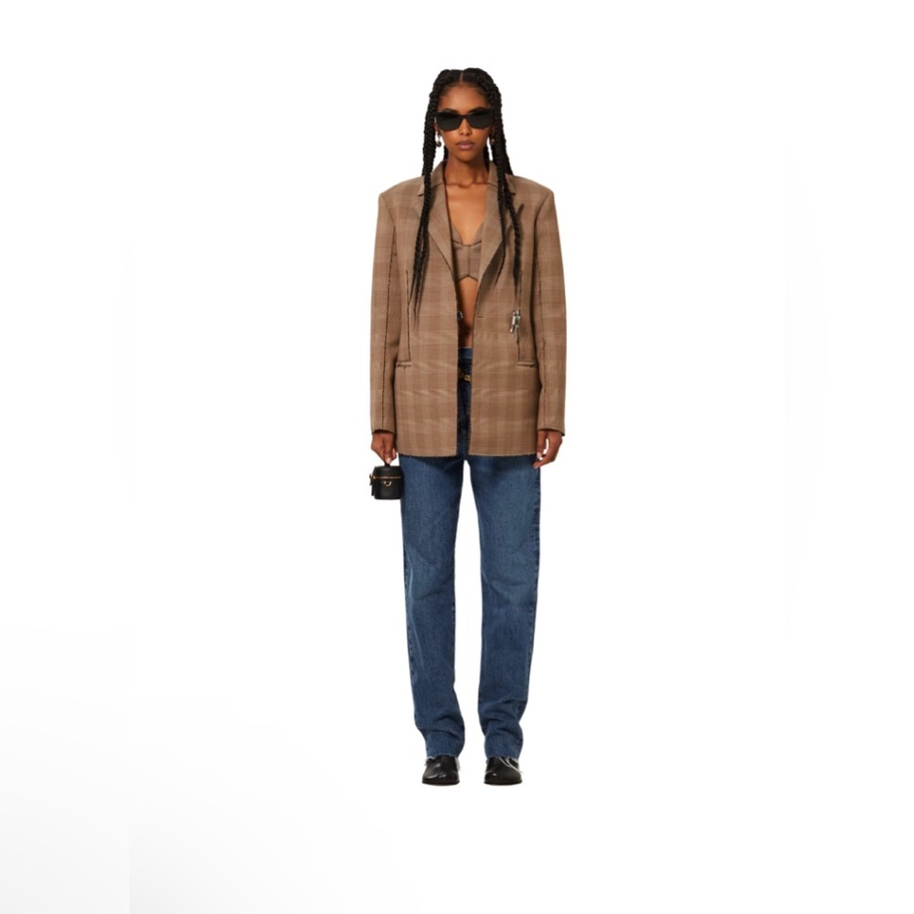 Agolde Blue Straight Leg Jeans